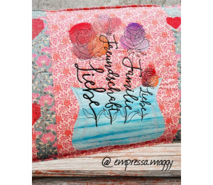 ADVENTSKALENDER 1. Dezember - Stickserie - Rose Liebe Freundschaft Familie